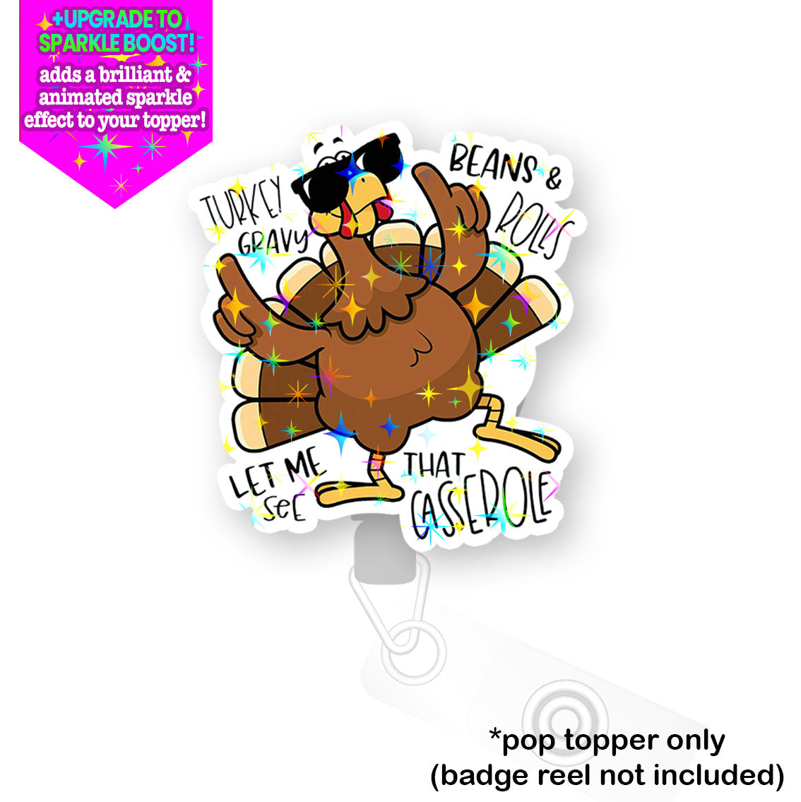 Turkey Casserole Dance Pop Topper -  - Topperswap