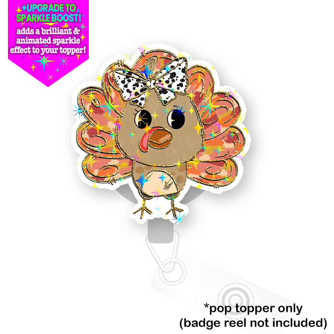 Bow Tie Gobbler Pop Topper -  - Topperswap