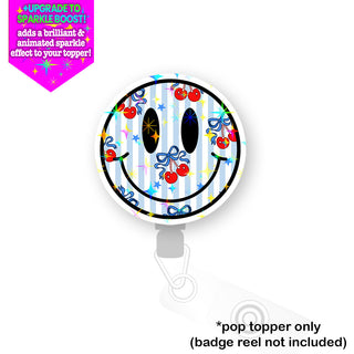Cherry Bomb Smiley Pop Topper