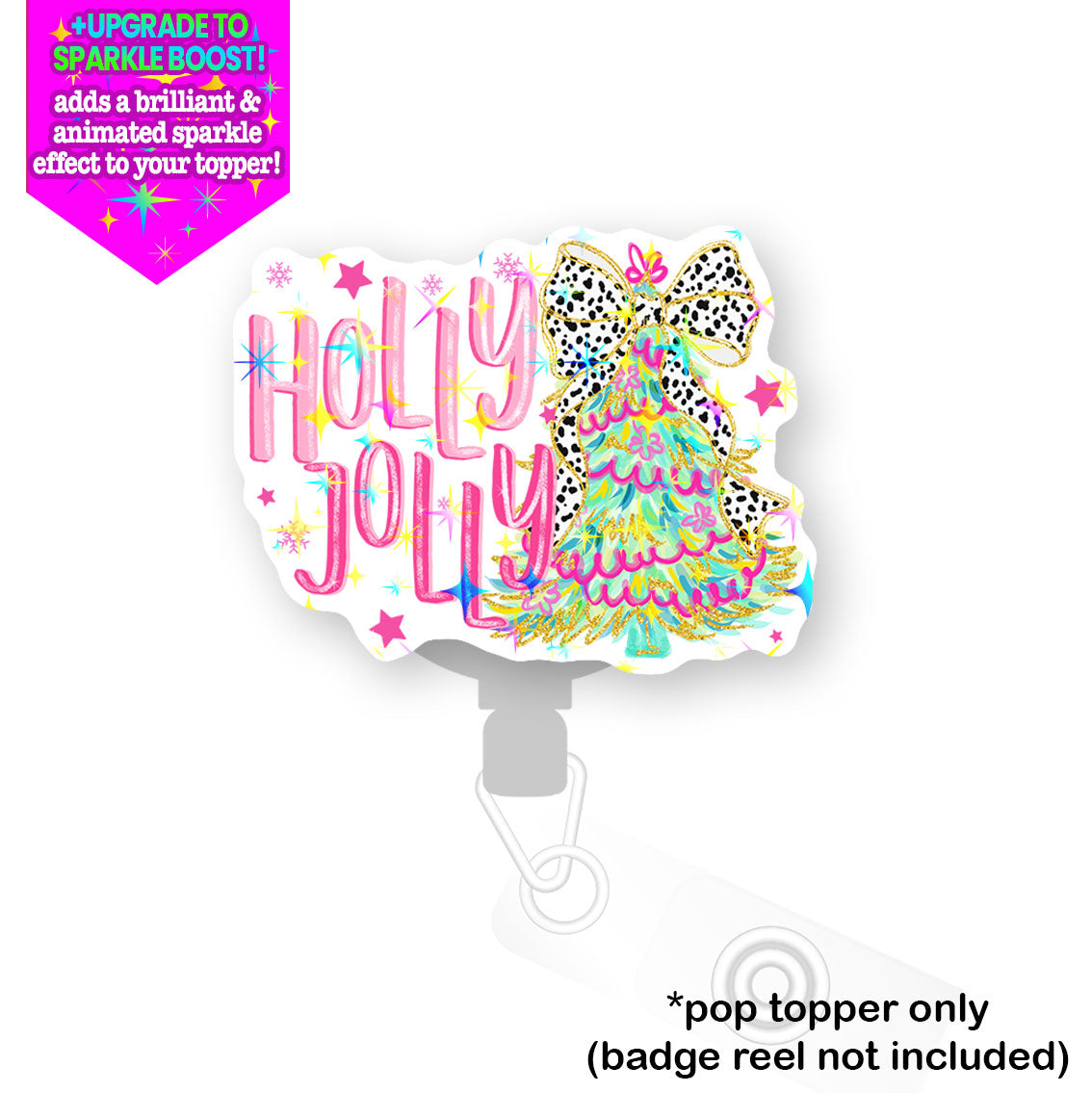 Holly Jolly Christmas Pop Topper - Make it Sparkle - Topperswap