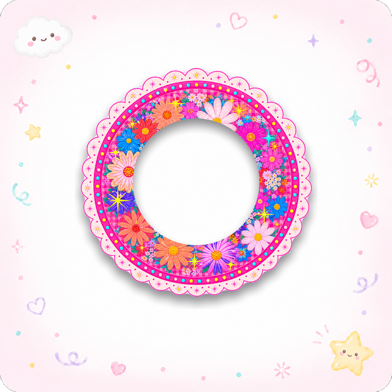 Matching Frame — Flower Power - - Topperswap