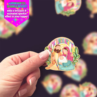 Holy Family Christmas Sticker