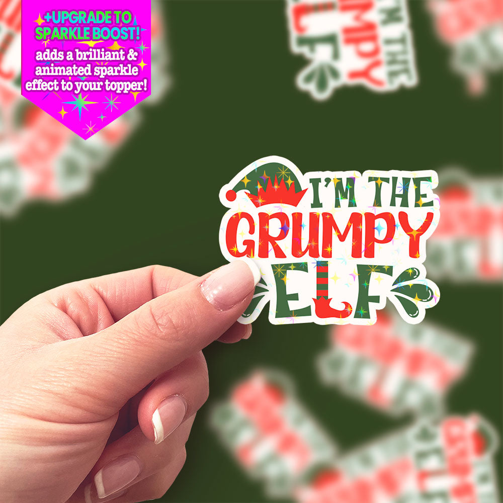 I'm The Grumpy Elf Sticker -  - Topperswap