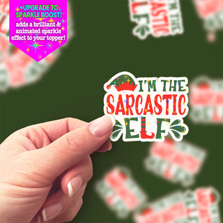 I'm The Sarcastic Elf Sticker