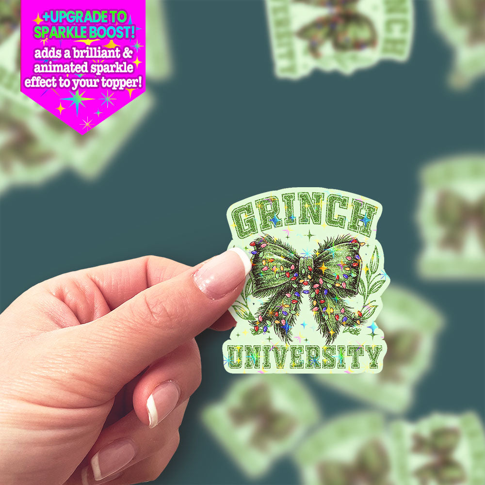 Grinch University Sticker - Make it Sparkle - Topperswap