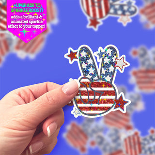 Peace Out, America Sticker