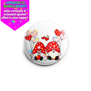 Gnome Heart Umbrella Duo Topper
