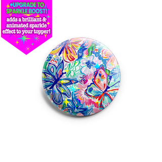 Nautical Floral Splash Topper