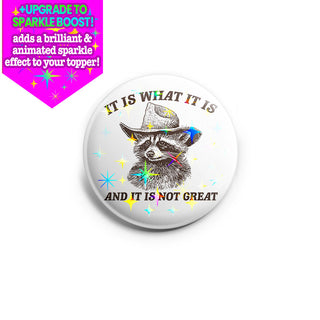 It Is What It Is Racoon Topper