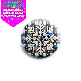 Snowflake Plaid Topper