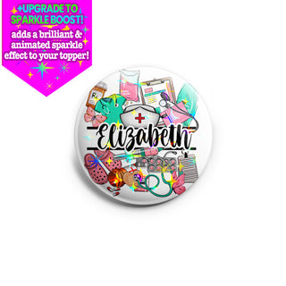 Personalized Nurse Essentials Topper