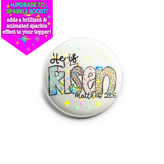 Risen Christ Scripture Topper