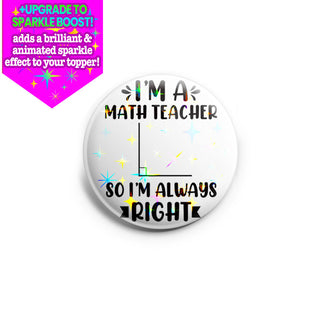 Math Teacher Right Topper
