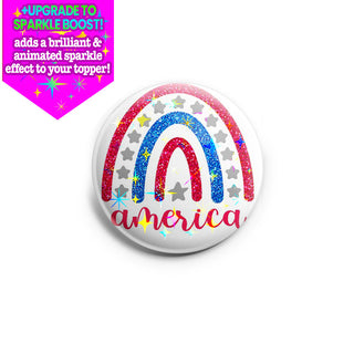 American Rainbow Topper