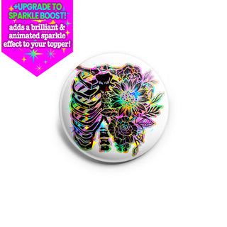 Neon X-Ray Floral Topper