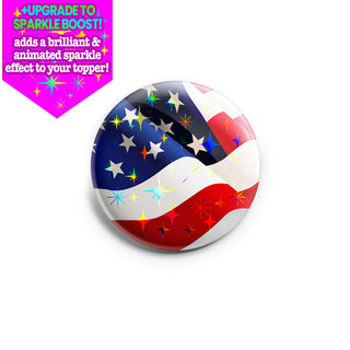 Beautiful USA Flag Topper