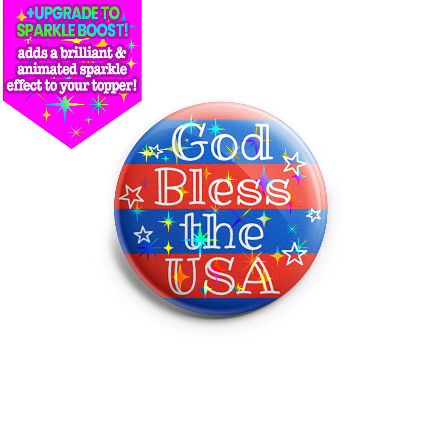 God Bless the USA Topper - Make it Sparkle - Topperswap