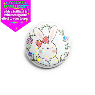 Bunny Flower Wreath Topper - Vault