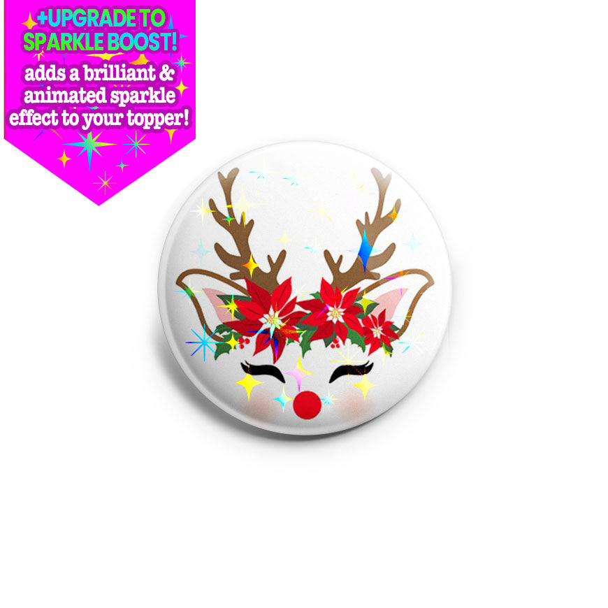 Ruby The Red Nosed Reindeer Topper - Vault - Make it Sparkle - Topperswap