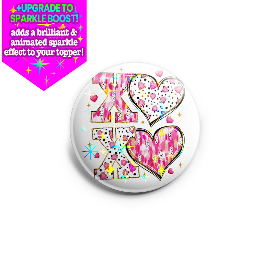 XO Hearts Topper