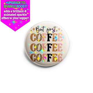 First Coffee Leopard Topper