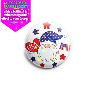 Gnome USA Heart Topper