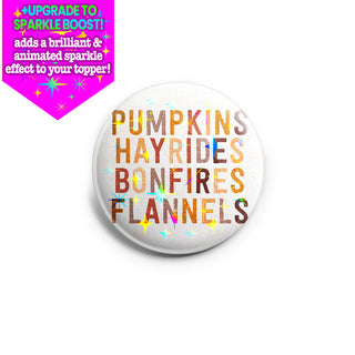 Pumpkins Hayrides Bonfires Topper