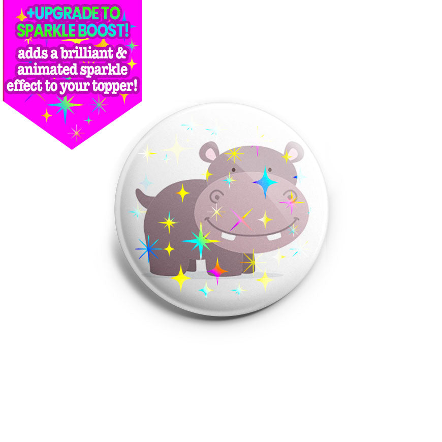 Cute Hippo Topper - Make it Sparkle - Topperswap