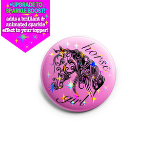 Beautiful Horse Girl Topper
