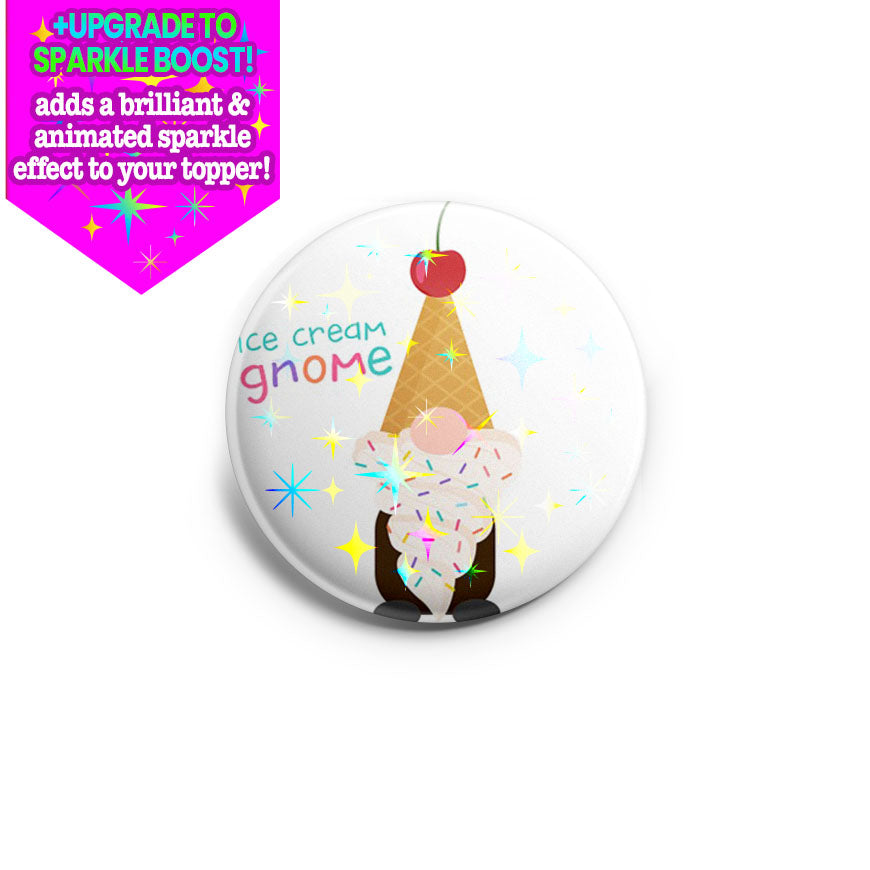 Ice Cream Gnome Topper - Make it Sparkle - Topperswap