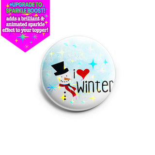 I Love Winter Topper