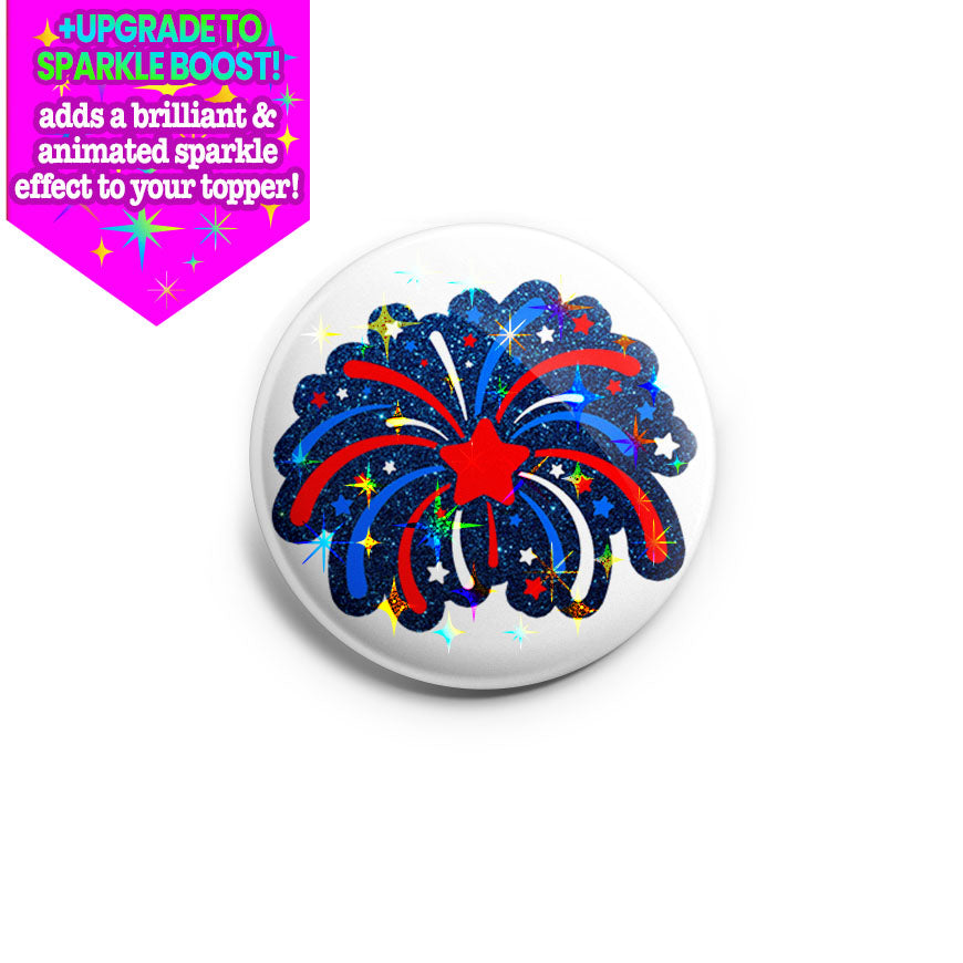 4th of July Fireworks Frenzy Topper -  - Topperswap