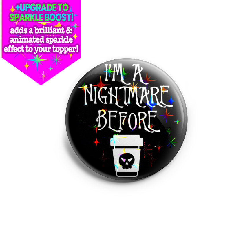 Nightmare before Coffee Topper - Vault - Make it Sparkle - Topperswap