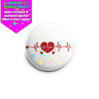 Pills Heart EKG Topper