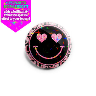 Glittery Smiley XOXO Topper