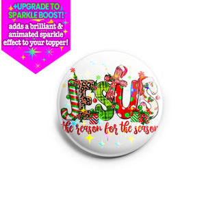 Vibrant Jesus Christmas Topper