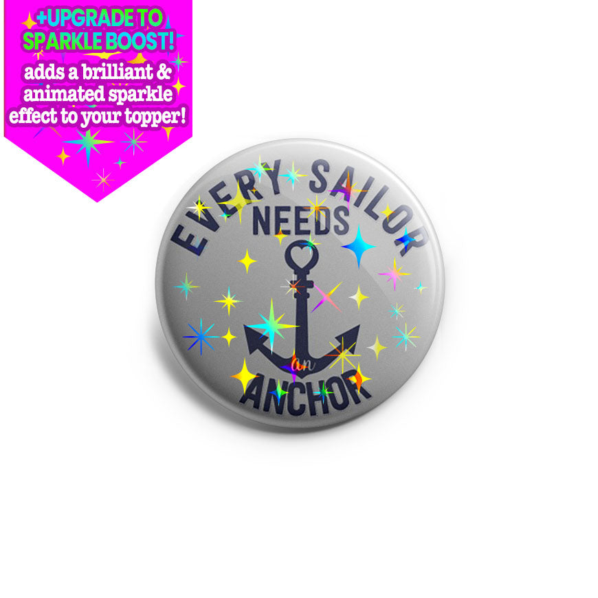 Every Sailor Needs An Anchor Topper - Make it Sparkle - Topperswap