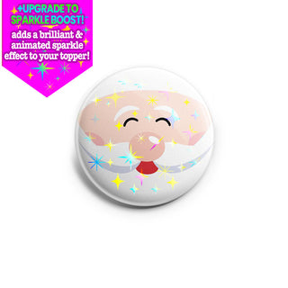 Jolly Santa Face Topper