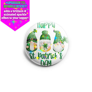 Happy St. Patrick's Day Gnomes Topper