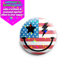 Smiley Stars & Stripes Topper