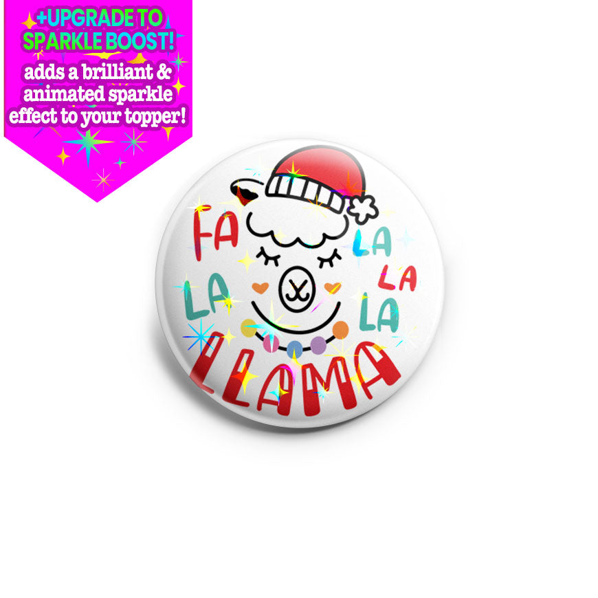 Fa La La Llama Joy Topper - Make it Sparkle - Topperswap