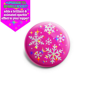 Pink Snowfall Simplicity Topper