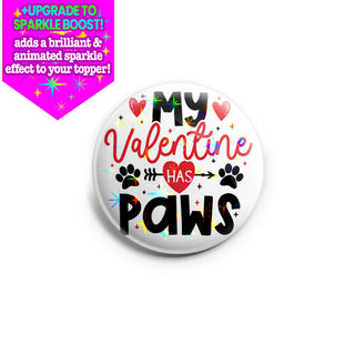 Valentine Paws Topper