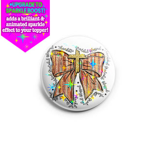 Grateful & Blessed Cross Topper