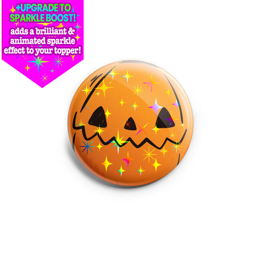 Zig Zag Pumpkin Mouth Topper - Make it Sparkle - Topperswap