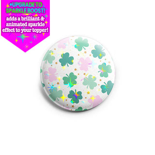 Pastel Shamrock Pattern Topper