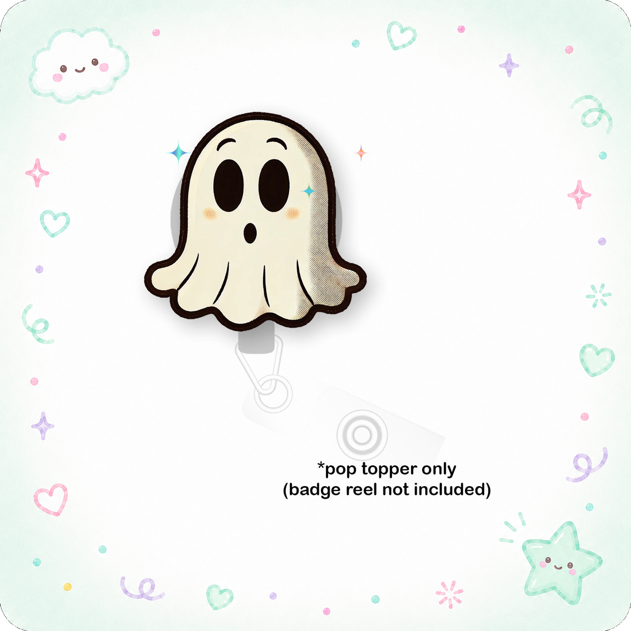Scaredy Ghost Pop Topper - - Topperswap