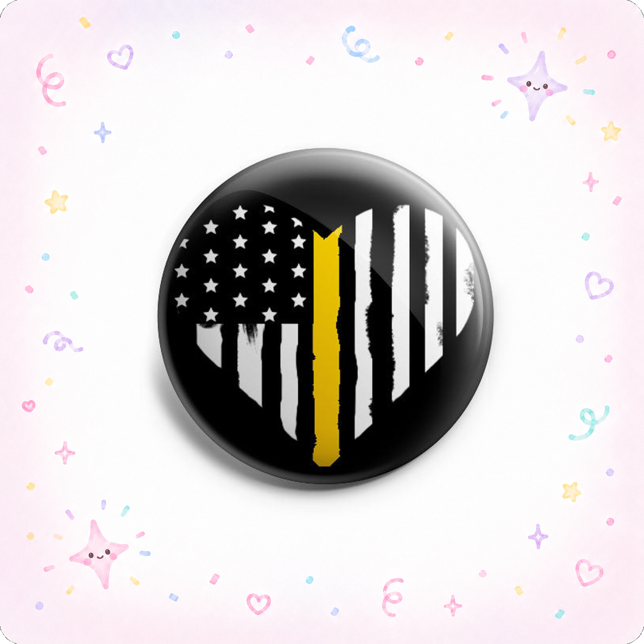 Thin Gold Line Heart Topper - - Topperswap