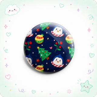Penguin & Ornaments Pattern Topper