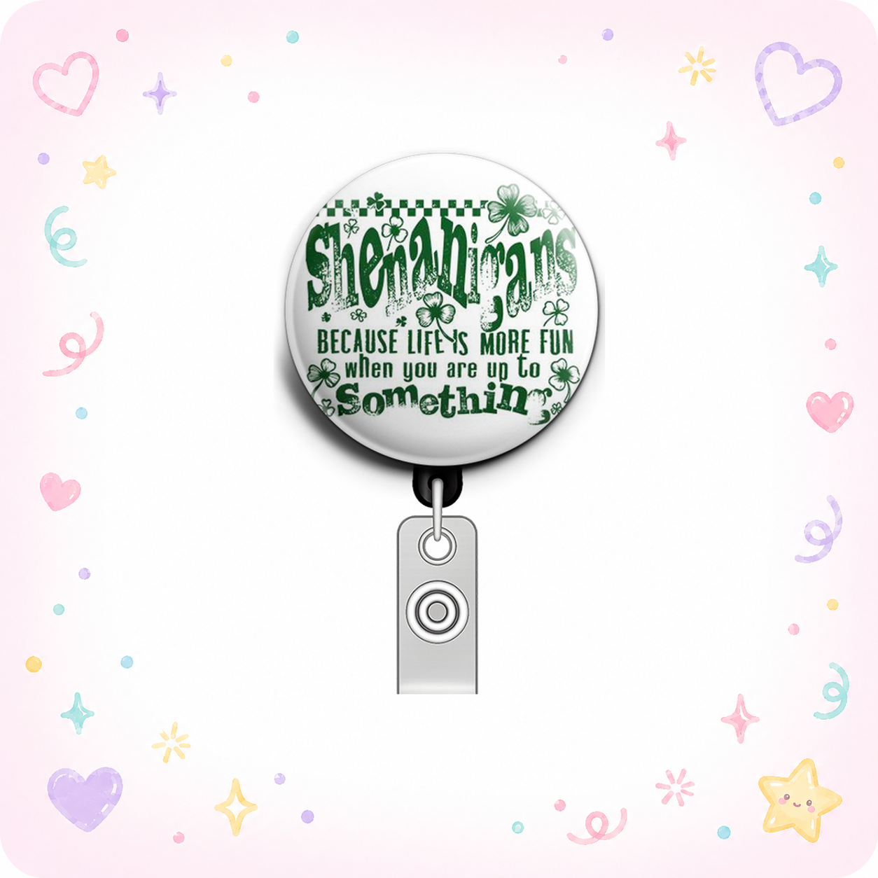 Mischief Maven Swapfinity Retractable ID Badge Reel - - Topperswap